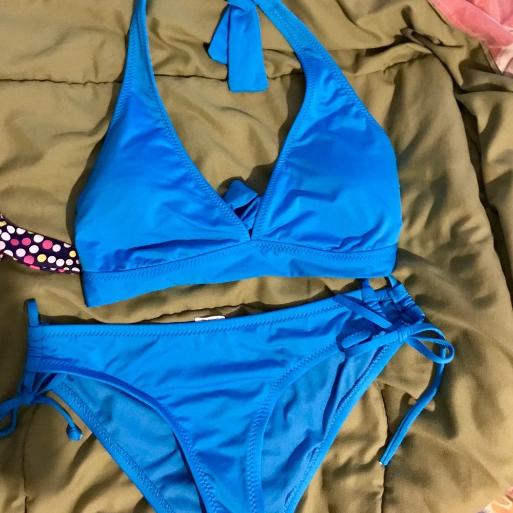 Blue mossimo swim suit